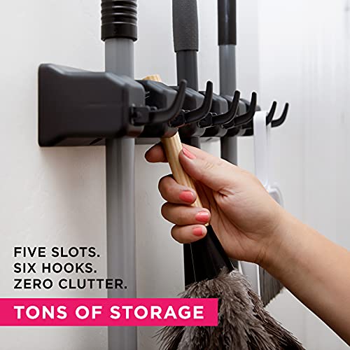 EXTRA GRIP Mop & Broom Holder Wall Mount - Wall Hanging - Image 4