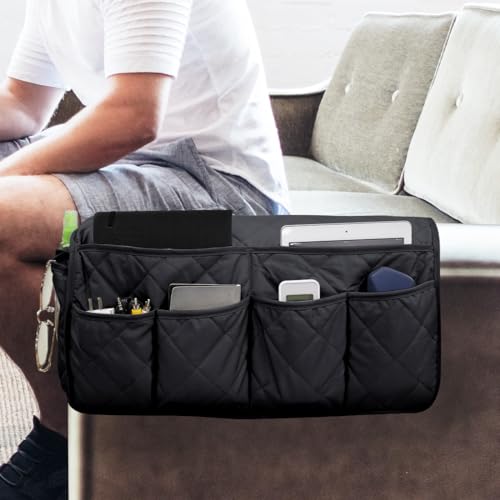 Sofa Armrest Organizer Non-Slip Arm Chair Bedside Caddy - Image 3