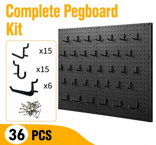 Pegboard and Hook Kit – 2 XL Panels and Hooks for Tools, Garage - Image 4