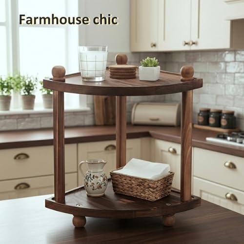 Corner Bathroom Counter Organizer, 2-Tier Bathroom Organizers - Image 7