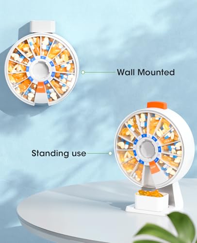 Daviky Daily Pill Dispenser, Large Capacity 14-Day Pill Organizer - Image 7