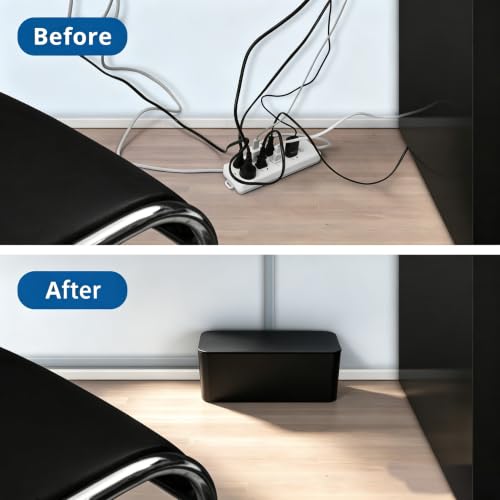 ZhiYo 2 Pack Cable Management Box, Medium & XL - Image 6