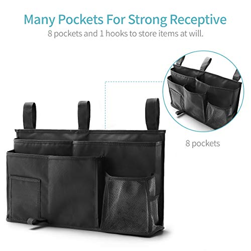 Bseash Bunk Bed Organizer, Bedside Caddy Hanging Bed Organizer - Image 3
