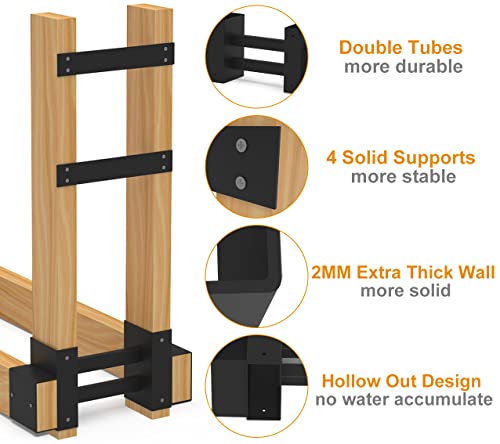 Outdoor Firewood Rack Brackets Kit for Fire Wood Pile - Image 5