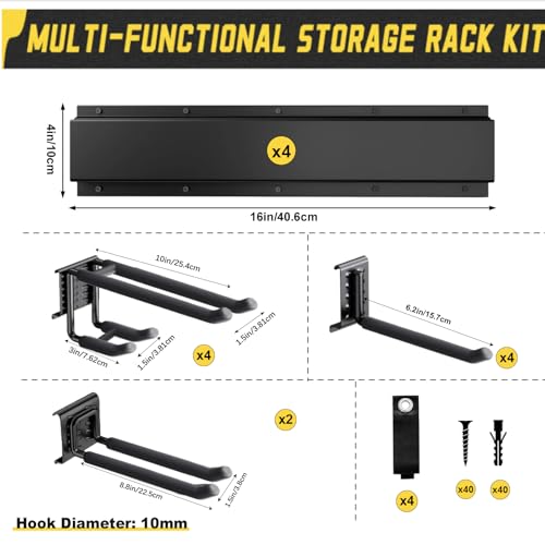64'' Garage Tool Organizer Wall Mount, 18 PCS | Home Organization - Image 3
