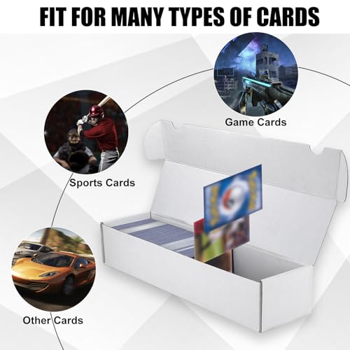 Trading Card Storage Box, 10-Pack 1100 Count White | Home Organization - Image 5