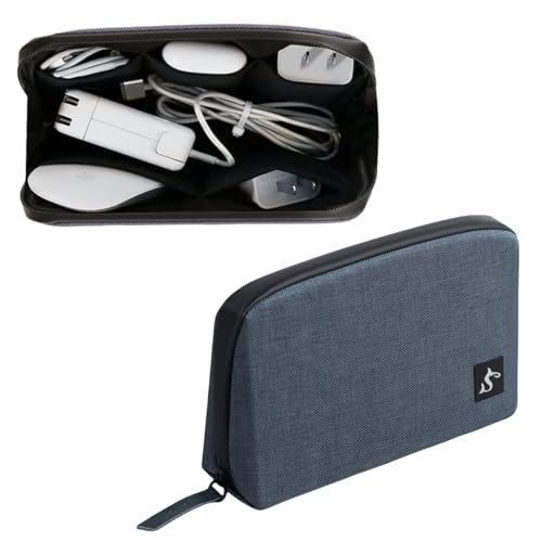 Small Electronics Organizer Travel Case, Cord and Cable Tech Bag - Image 2