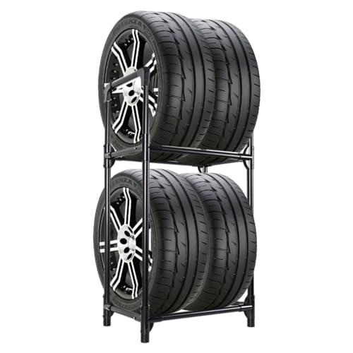 Hershii Tire Rack, Tire Storage Rack Stand Garage Storage Shelf - Image 2
