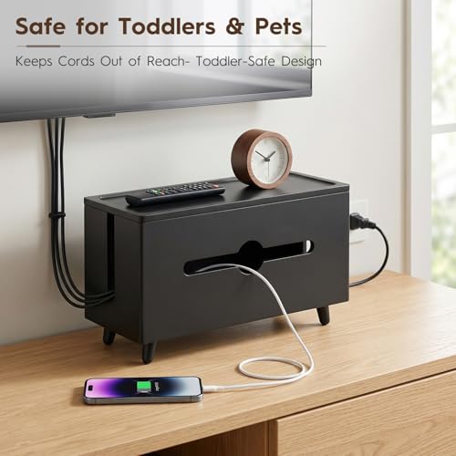 Extra Large Cable Management Box，Wood Cable Organizer Box,Power - Image 8