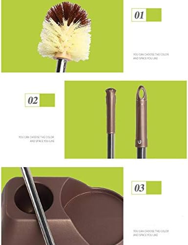 Toilet Brush Plunger Set,Bathroom Accessories Storage Holder/Best Bowl Cleaner Unclog Clogged Bowl Rapidly,Brown