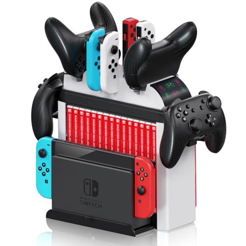 Switch Games Organizer Holder and Charging Dock for Nintendo - Image 1