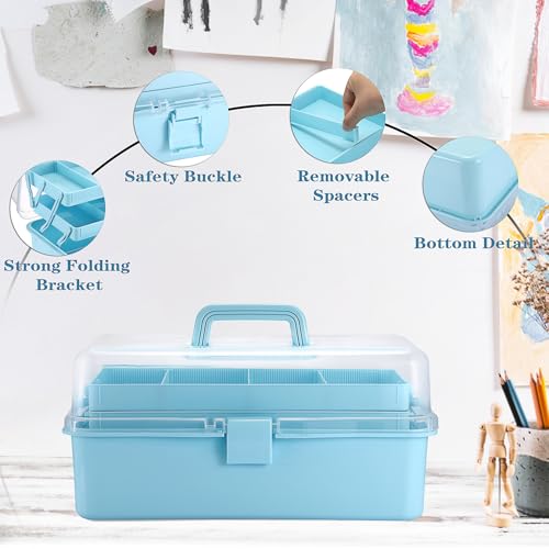 Tackle Box, 15-Inch Extra Large Art Storage Box | Home Organization - Image 7