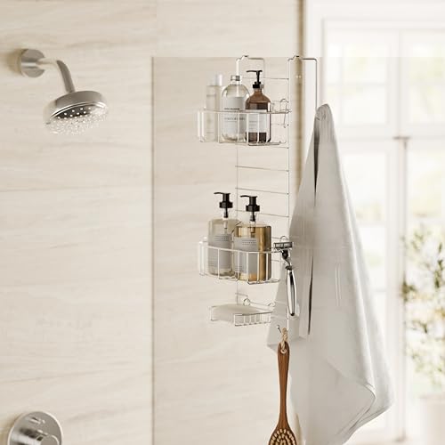 Zenna Home Shower Caddy Hanging Over the Shower Door Organizer - Image 3