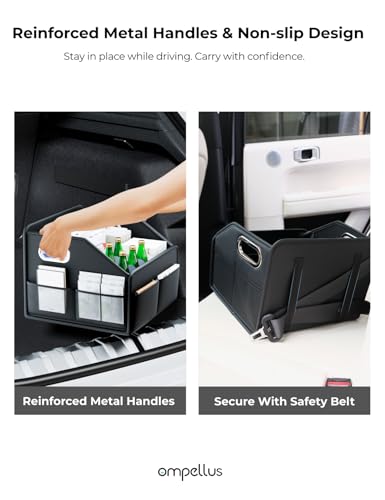 Car Seat Organizer, Collapsible, Black - Image 7