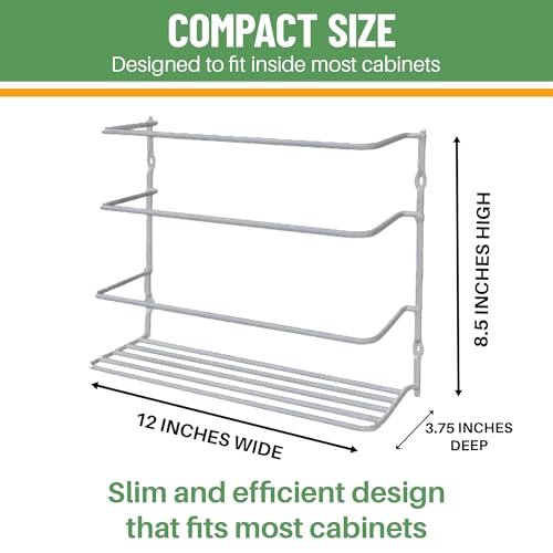 Kitchen Wrap & Food Bag Organizer Wall/Cabinet Mount, 2-Pack - Image 3
