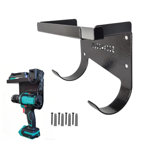Heavy Duty Drill Holder Wall Mount, Steel Drill Holder & - Image 2