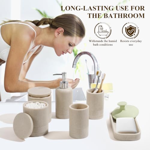 Bathroom Accessories Set, 6-Piece Bathroom Accessory Set - Image 5