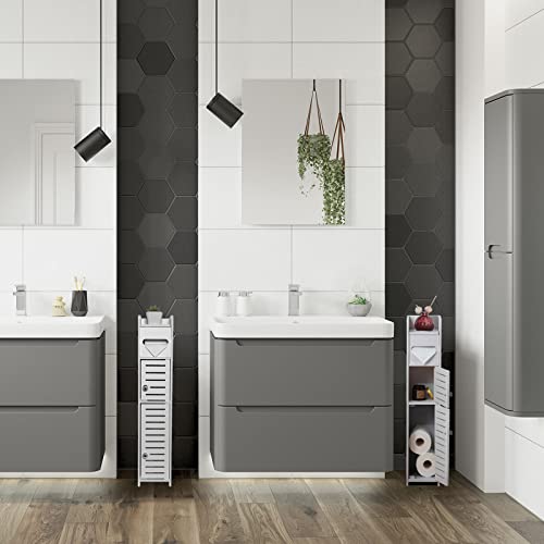 TuoxinEM Storage Cabinet for Small Spaces, Over The Toilet - Image 3