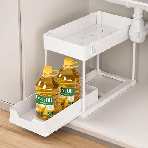 Under Sink Organizer, 2 Tier Pull-Out Storage Organizer - Image 5