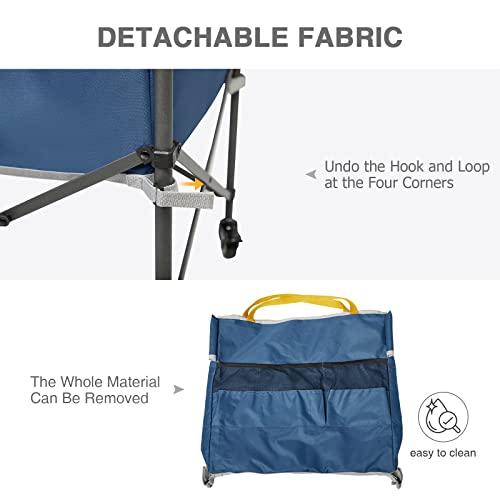 EVER ADVANCED Rolling Ball Storage Cart Lockable Wheels - Image 8