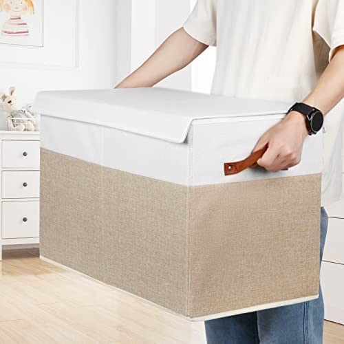 Large Toy Storage Box with Lid, Toy Chest Bin Boxes Basket - Image 7