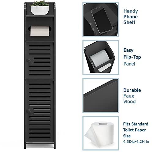 Hearth & Harbor Storage Cabinet With Doors for Toilet - Image 4