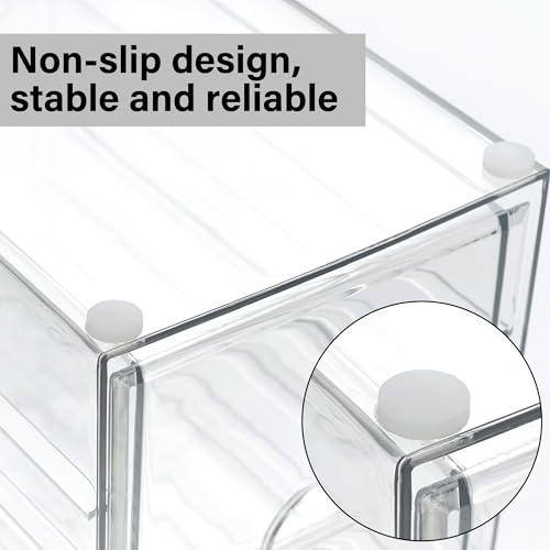 Prsildan Acrylic Drawer Makeup Organizer with 4 Drawers - Image 7