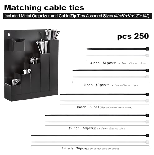 Cable Tie Holder, Wall Mount Zip Tie Storage Rack | Home Organization - Image 5
