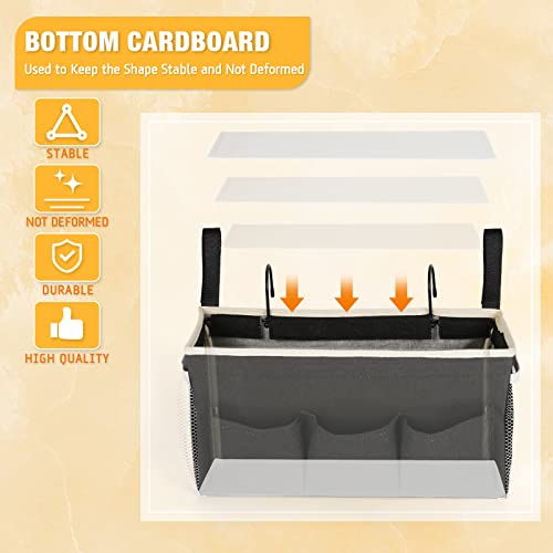Lilithye Bedside Caddy, Bedside Storage Bag Hanging Organizer - Image 7