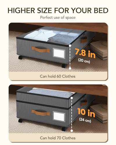 Under Bed Storage with Wheels, 10 inches Under Bed S | All Products - Image 4