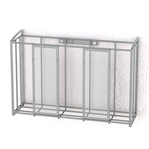 Simple Houseware Over Cabinet Door Mesh Organizer, Silver - Image 6
