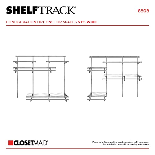 ClosetMaid ShelfTrack Wire Closet Organizer System | Home Organization - Image 6