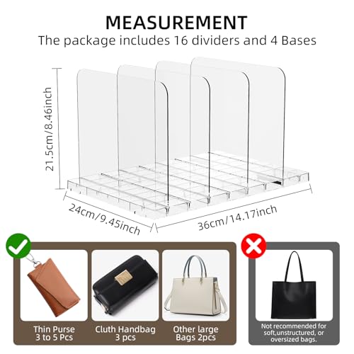 Stackable Bag & Purse Organizer for Closet Shelf Acr | All Products - Image 7