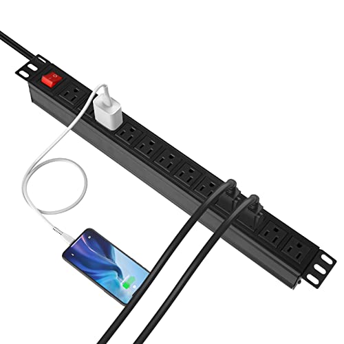 BTU Power Strip Surge Protector Rack-Mount PDU, 12-Outlet Power - Image 6