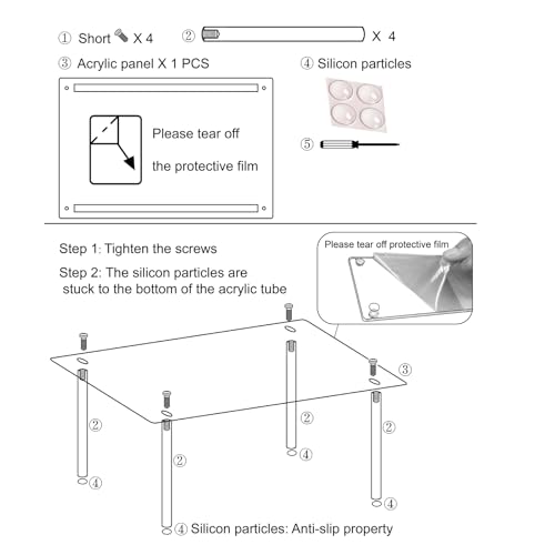 HENABLE 1 Pack Acrylic Cabinet Organizer, Kitchen Co - Image 5
