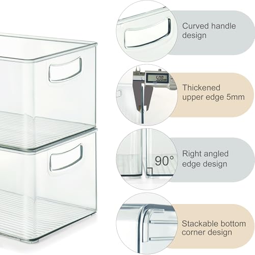 Heyuzb 8 PACK Freezer Organizer Bins Fridge Organizers - Image 5