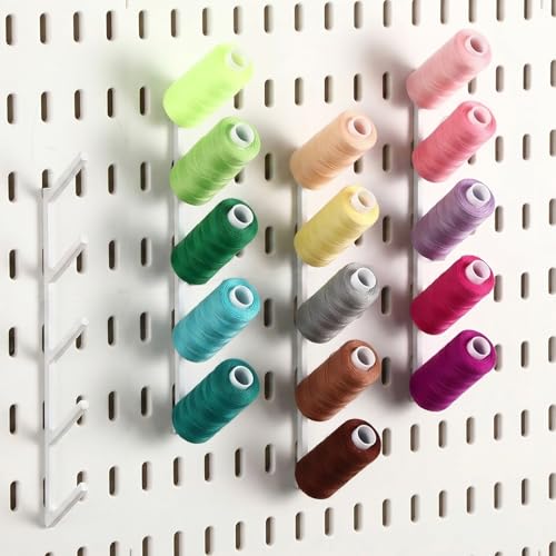 Novabright 4pcs Pegboard 3/5 Spot Thread Angled Spool Hooks - Image 2