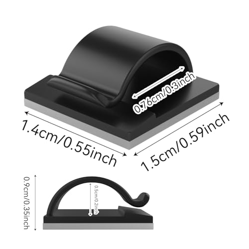 LinkDocs 30 Pieces Adhesive Cable Clips Wire Clips Cable Wire - Image 6