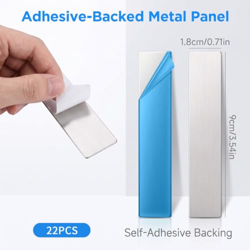 22Pcs Metal Strips for Magnets with Adhesive Plate Backing& - Image 3