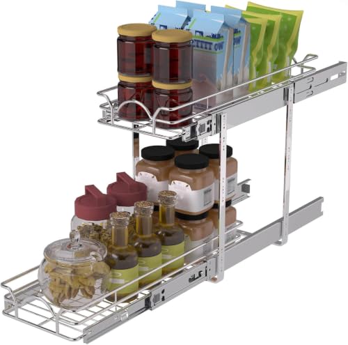 OCG 2 Tier Pull Out Cabinet Organizer (9.5" W x 21" | All Products - Image 2