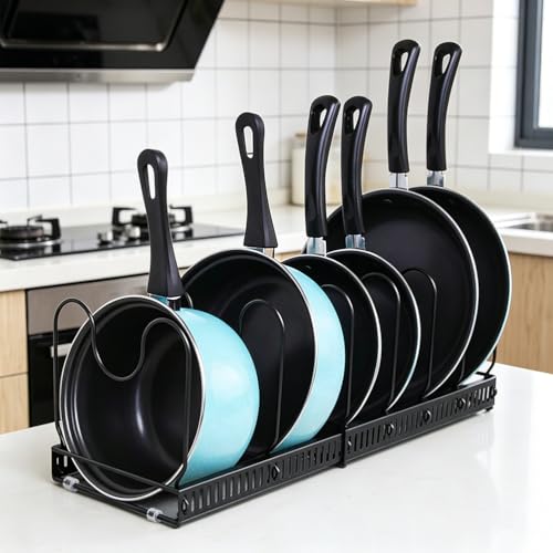 BUYGOO Expandable Pots & Pans Organizer, Pan Rack fo | All Products - Image 7