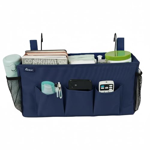 Surblue Bedside Organizer with Hook Bedside Caddy Hanging Storage - Image 2