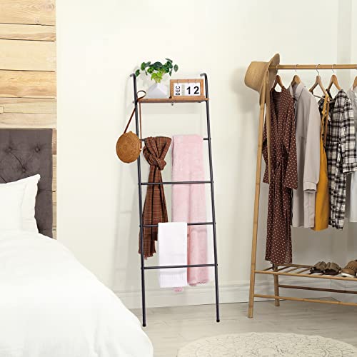 Blanket Ladder for Living Room,5 Layer Wall-Leaning - Image 3
