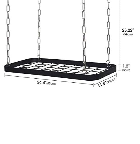 Hanging Pots and Pans Organizer Rack for Ceiling Wall Mount Grid - Image 8