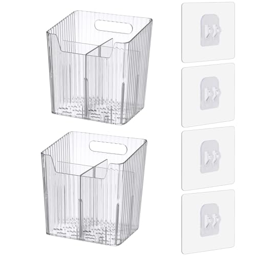 Lae Nuvole 2Pcs Storage Organizer Bins, Wall Shower Toothbrush - Image 2