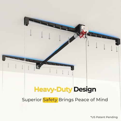 Overhead Garage Storage Rack for 12-14ft Ceiling | Garage Storage - Image 5