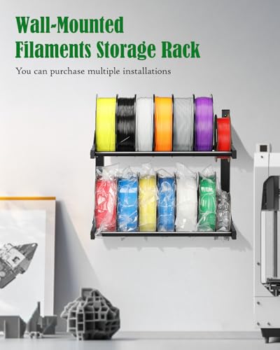 AHOWPD Wall Mount Filament Storage Rack- Wall Mount 3D - Image 3