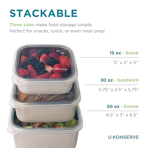 U-Konserve Nesting Trio Food Storage Containers Bento Box Trio - Image 4
