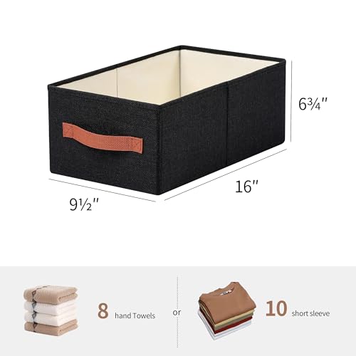 linen closet organizers and storage, 3 Pack Large Storage Baskets - Image 3