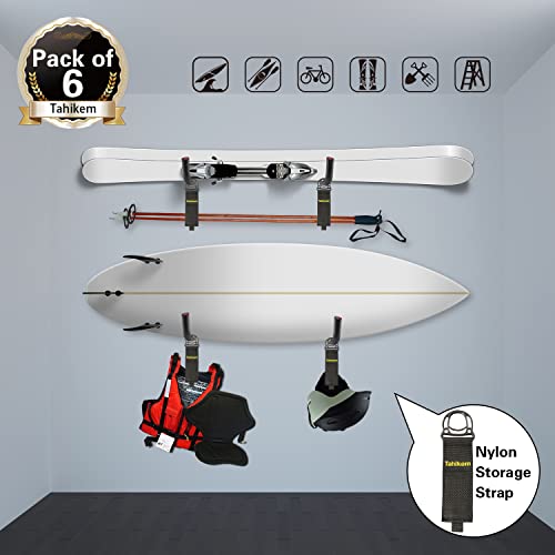6 Pack Garage Hooks Heavy Duty, 7 Inch Ladder Hooks | Garage Storage - Image 6